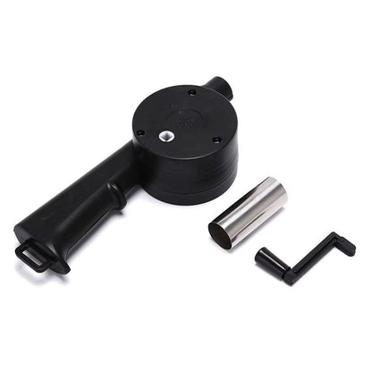 Hand BBQ Fan Outdoor BBQ Fan Air Blower for Barbecue Picnic Manual Crank Grill BBQ Fan Fire Bellows BBQ Tools KC0266