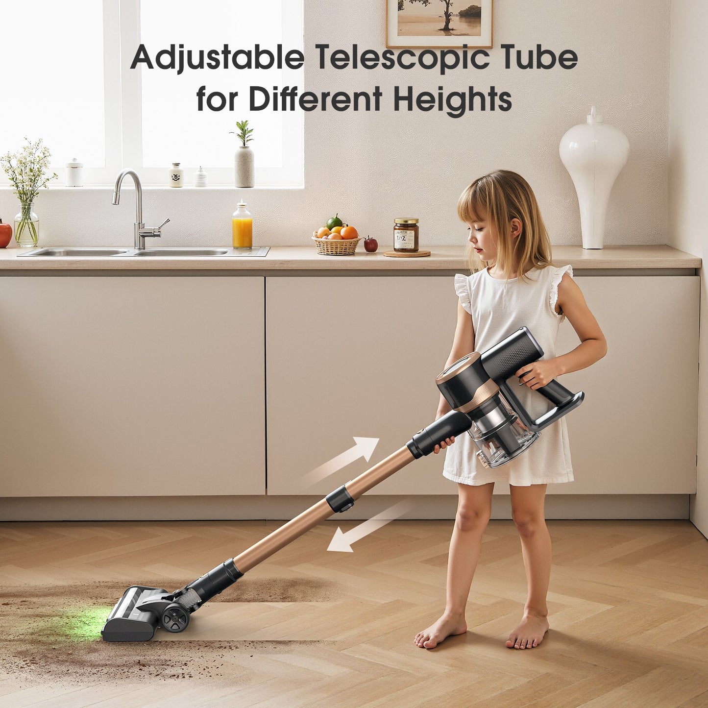 P2 Kabellos Staubsauger 45000Pa Akku Staubsauger Bis 45Min. Bodenstaubsaug