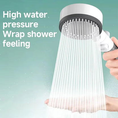 Premium 8-Mode Adjustable Shower Head with Water Filter - High-Pressure Portable Design with One-Key Stop for Bathroom Use
